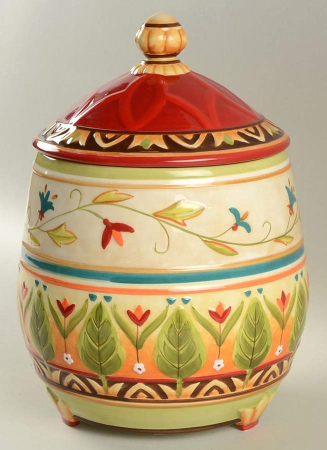Global Market (Accessories) Large Canister & Lid by Fitz & Floyd-1
