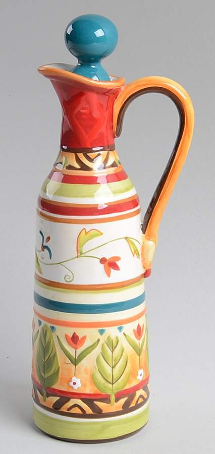 Global Market (Accessories) Oil Or Vinegar Cruet and Stopper by Fitz & Floyd-1