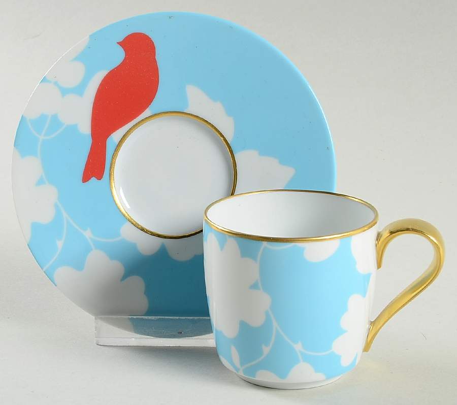Emperor's Garden Espresso Cup and Saucer Set by Furstenberg-1