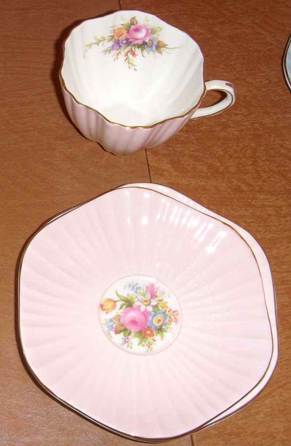 3627 Flat Cup & Saucer Set by Foley-1