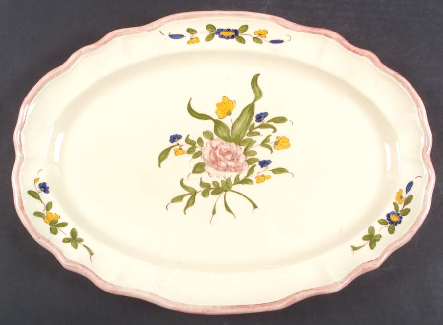 FAN131 14" Oval Serving Platter by France-1