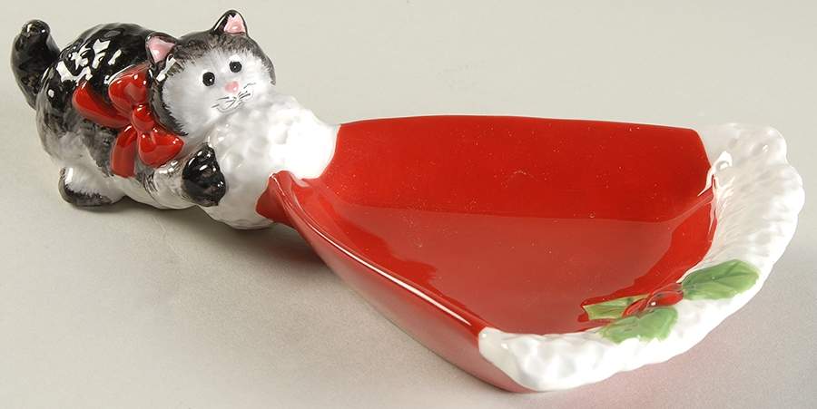 Kitty Claus Figural Tidbit by Fitz & Floyd-1