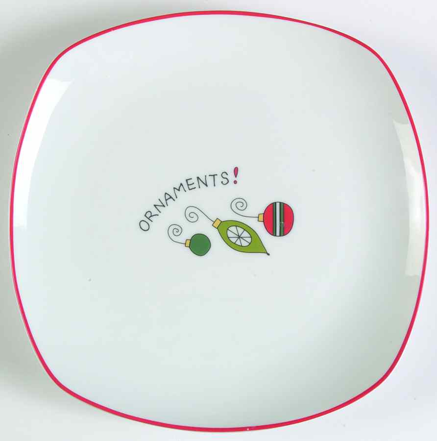 Merry Christmas Merry Christmas Salad/Dessert Plate by Fitz & Floyd-1