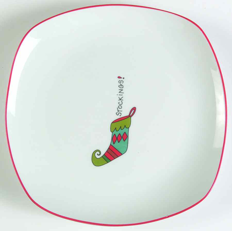 Merry Christmas Merry Christmas Salad/Dessert Plate by Fitz & Floyd-1