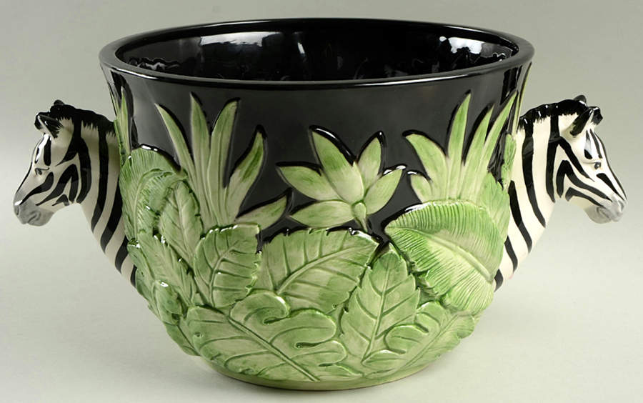 Jungle 7" Cachepot by Fitz & Floyd-1