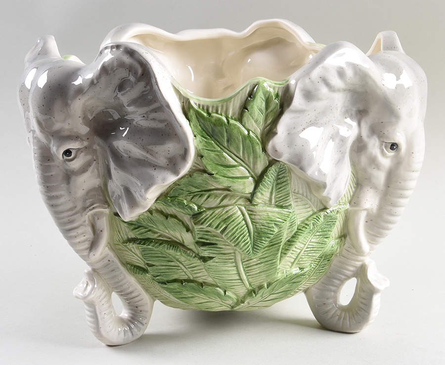 Jungle 8" Cachepot by Fitz & Floyd-1