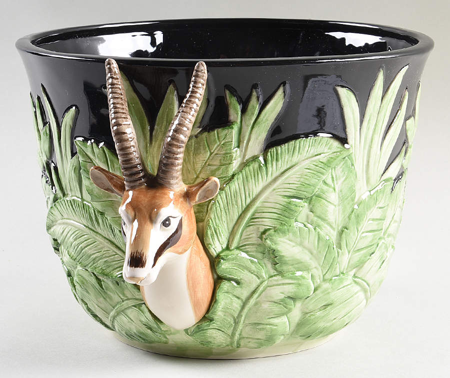 Jungle 7" Cachepot by Fitz & Floyd-1