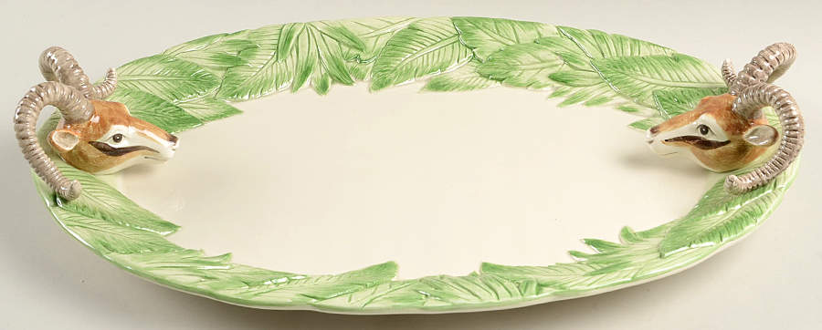 Jungle 16" Oval Serving Platter by Fitz & Floyd-1
