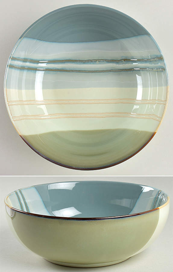 Latitudes Blue 9" Round Vegetable Bowl by Farberware-1