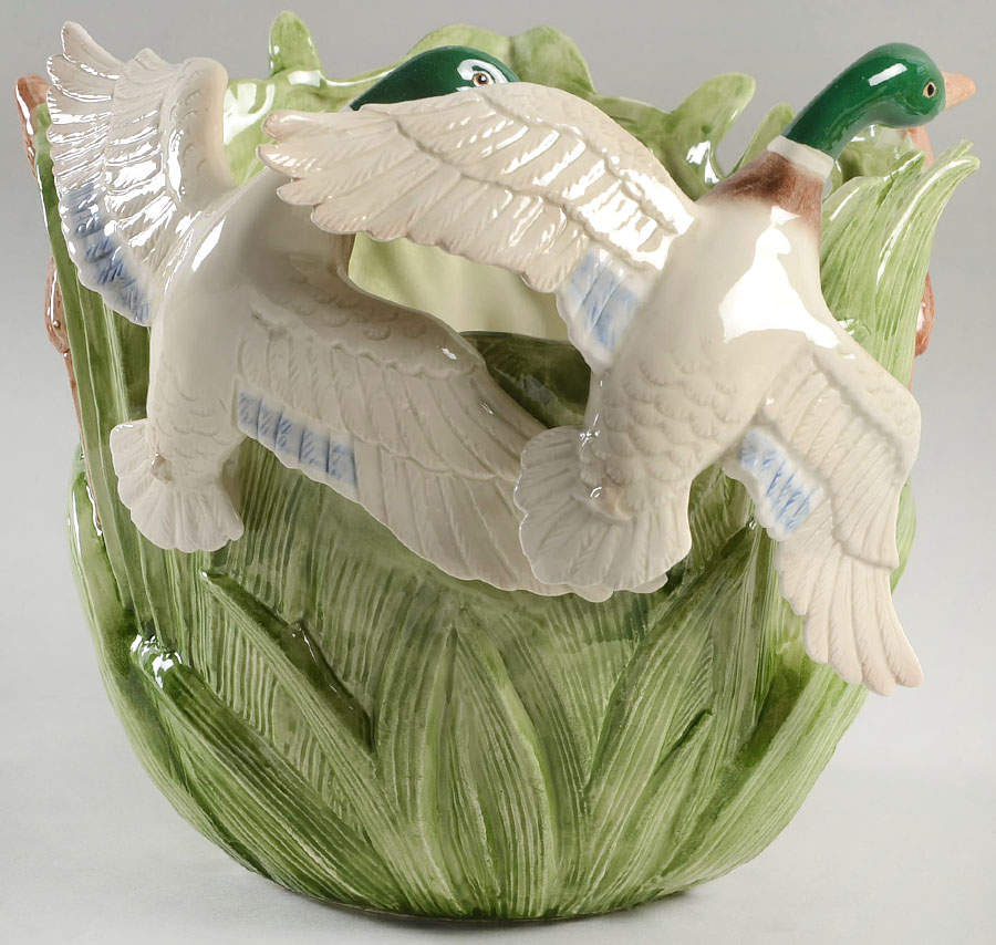 Mallards 7" Cachepot by Fitz & Floyd-1