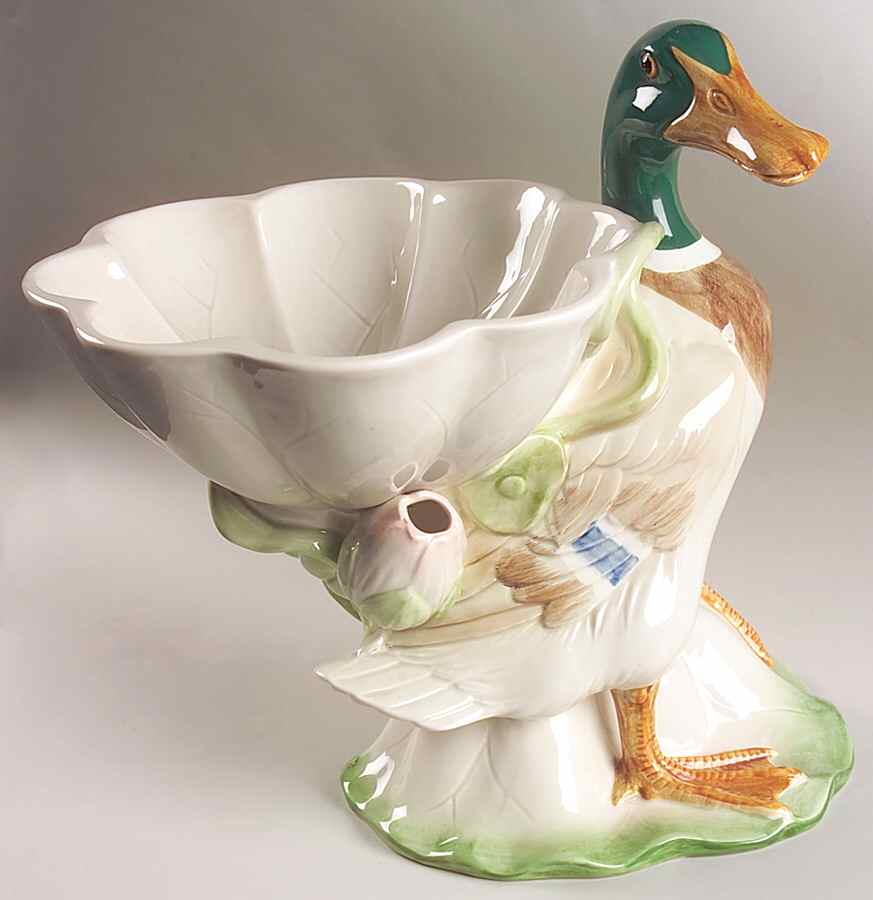 Mallards Round Compote (Height X Width) by Fitz & Floyd-1