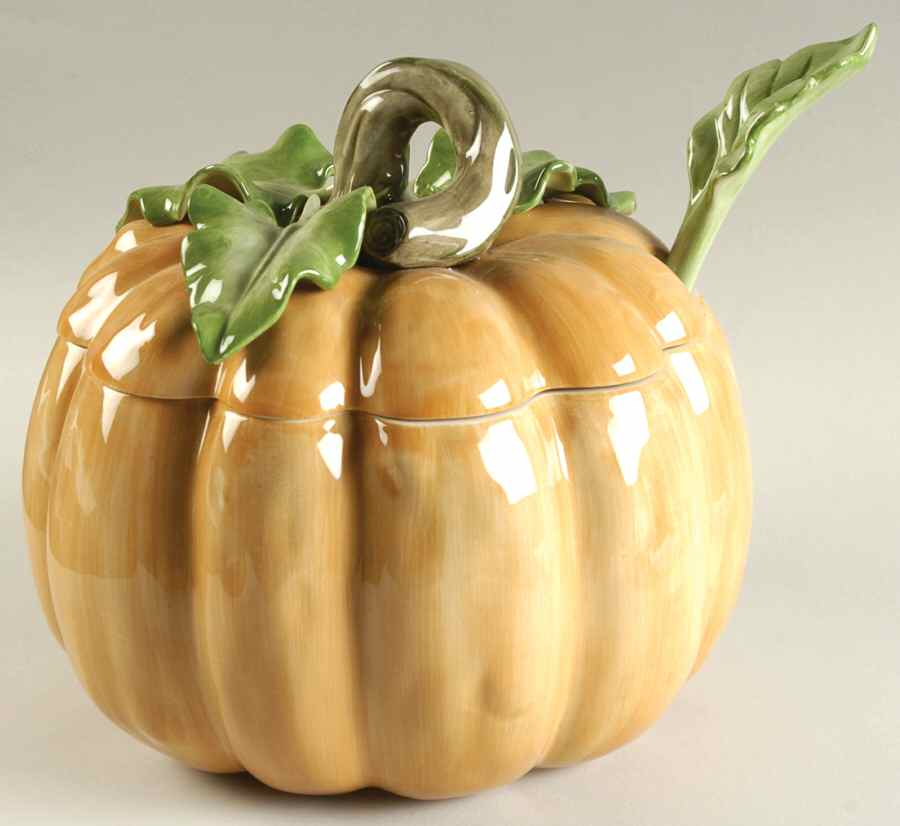 Fruits & Veggies Tureen & Lid w/Ladle by Fitz & Floyd-1