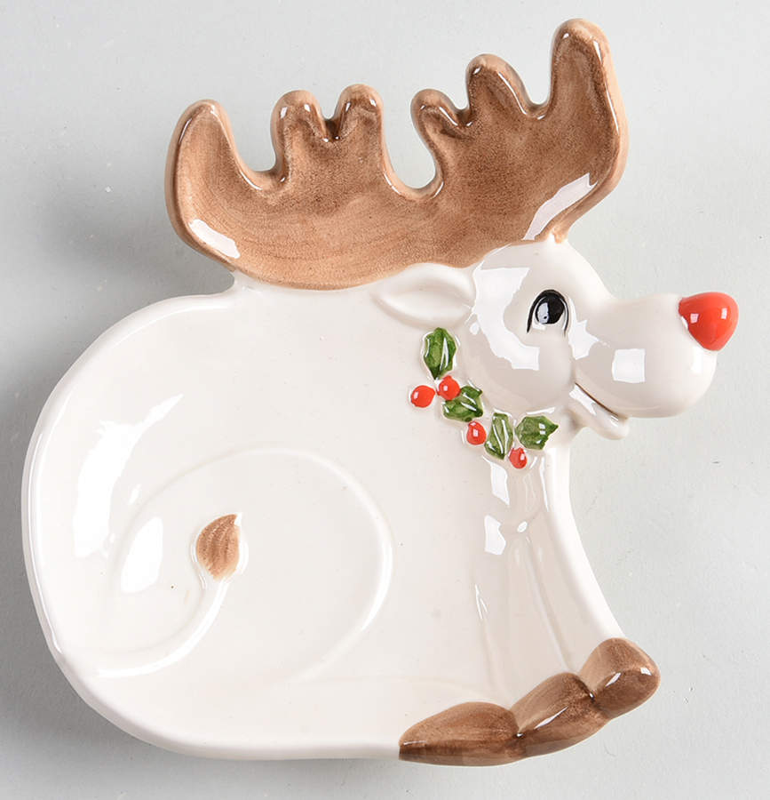 Rudolph Open Candy Dish by Fitz & Floyd-1