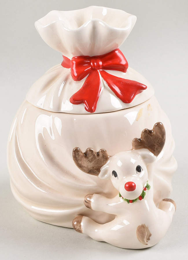 Rudolph Sugar Bowl & Lid by Fitz & Floyd-1