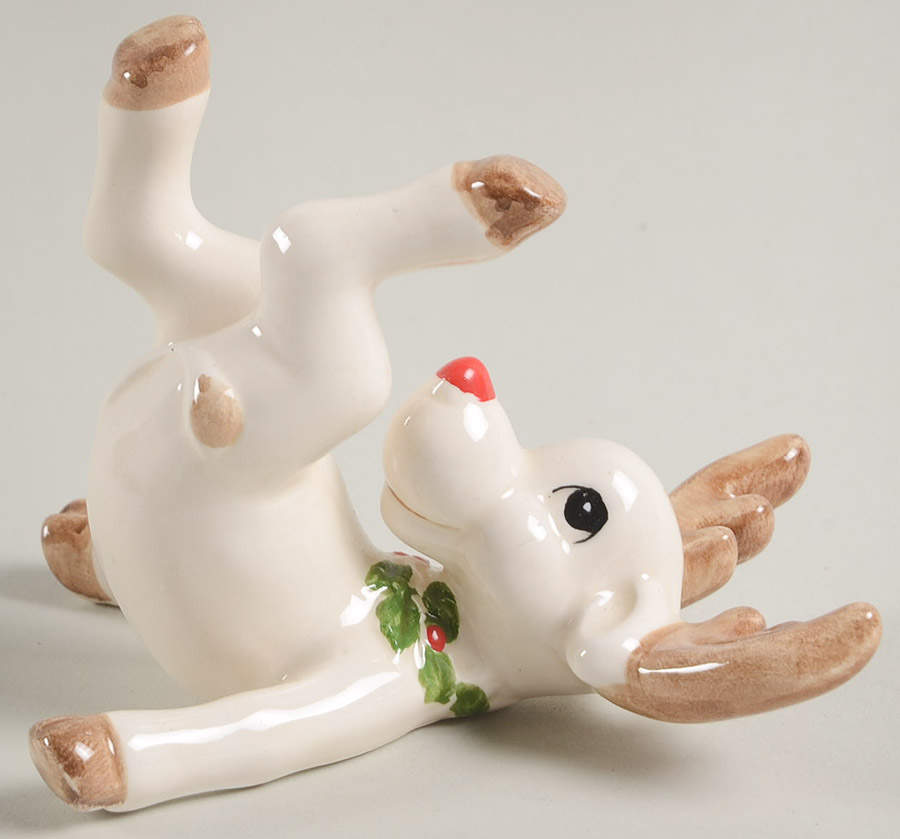 Rudolph Fallen Tumbling Reindeer Figurine by Fitz & Floyd-1