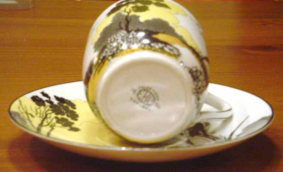 FOL53 Flat Cup & Saucer Set by Foley-1