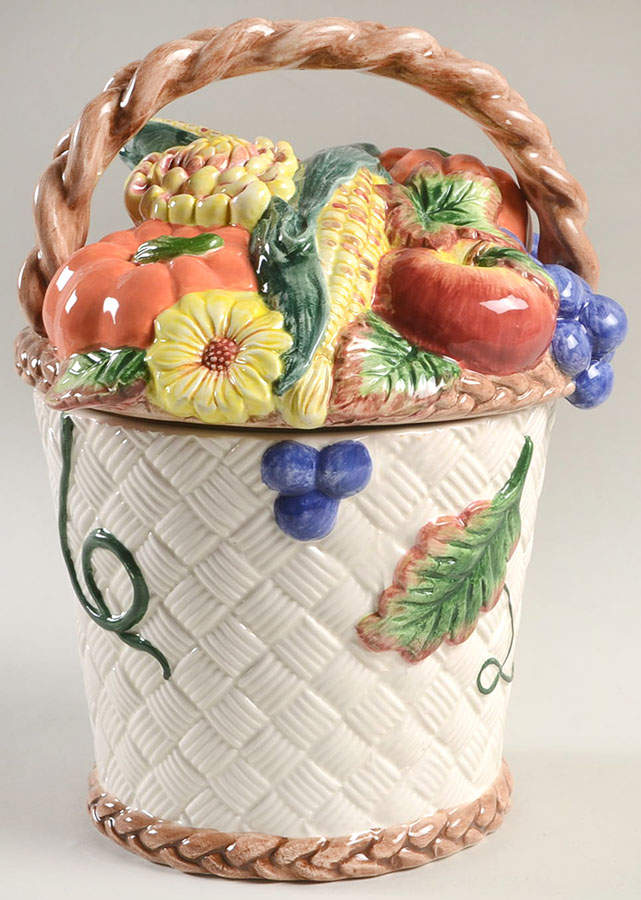 Golden Harvest Medium Canister & Lid by Fitz & Floyd-1