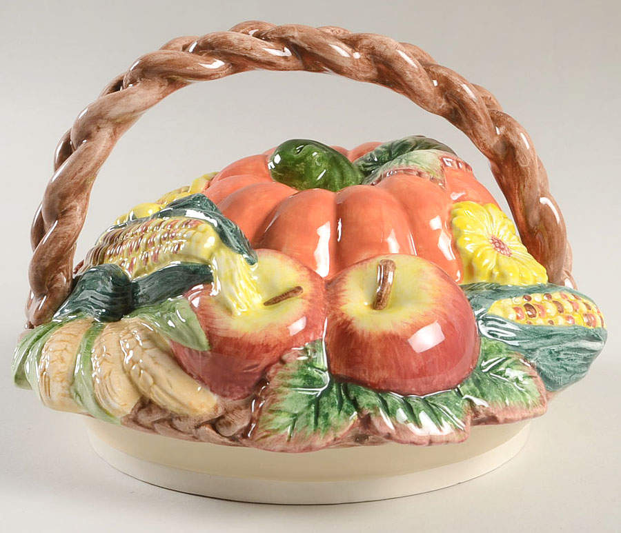 Golden Harvest Lid for Large Canister by Fitz & Floyd-1