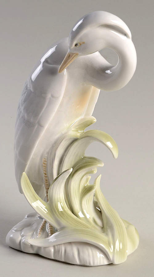 Heron Single China Bookend by Fitz & Floyd-1