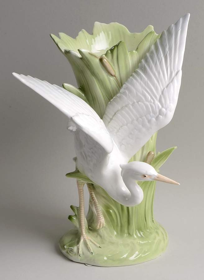 Heron 9" Vase by Fitz & Floyd-1