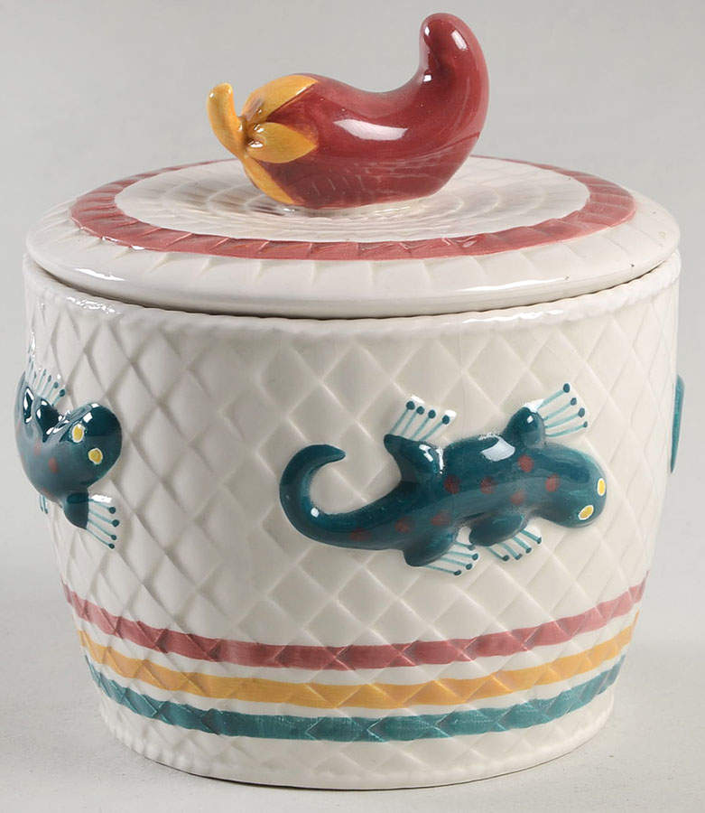 FIT75 Sugar Bowl & Lid by Fitz & Floyd-1