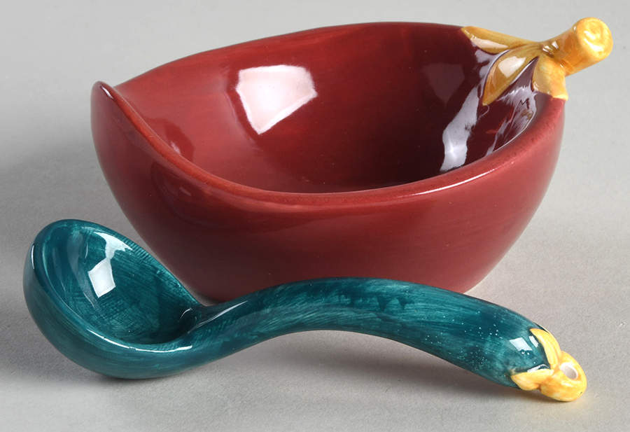 FIT75 Dip Bowl W/Spoon by Fitz & Floyd-1