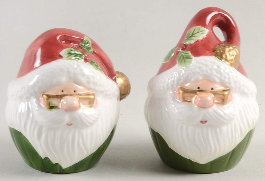Mr Claus Figural Salt and Pepper by Fitz & Floyd-1