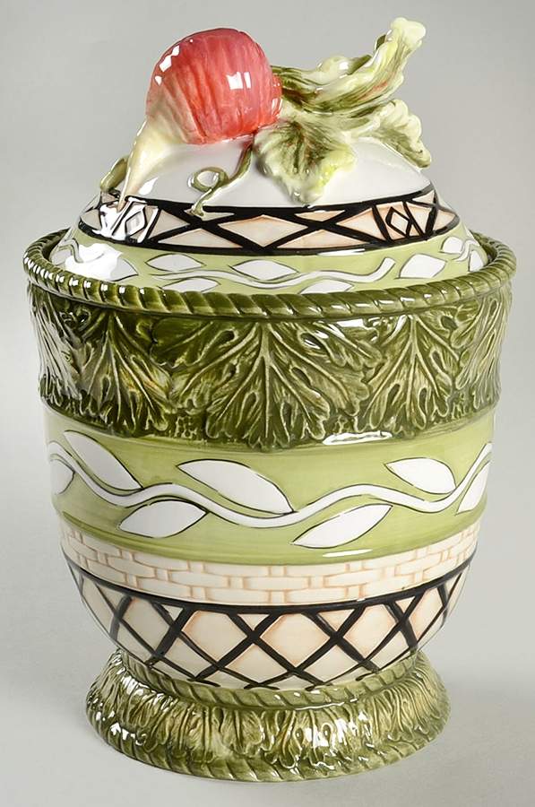 Vista Bella Medium Canister & Lid by Fitz and Floyd-1