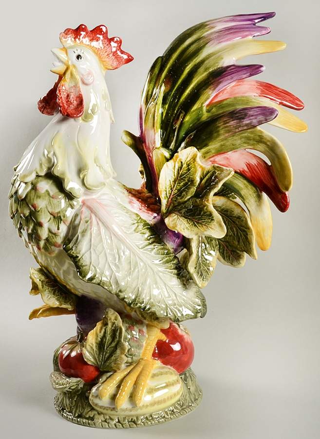 Vista Bella Rooster Figurine by Fitz & Floyd-1