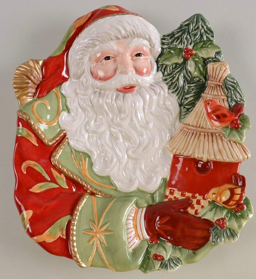 Bellacara Holiday Figural Canape Plate by Fitz & Floyd-1