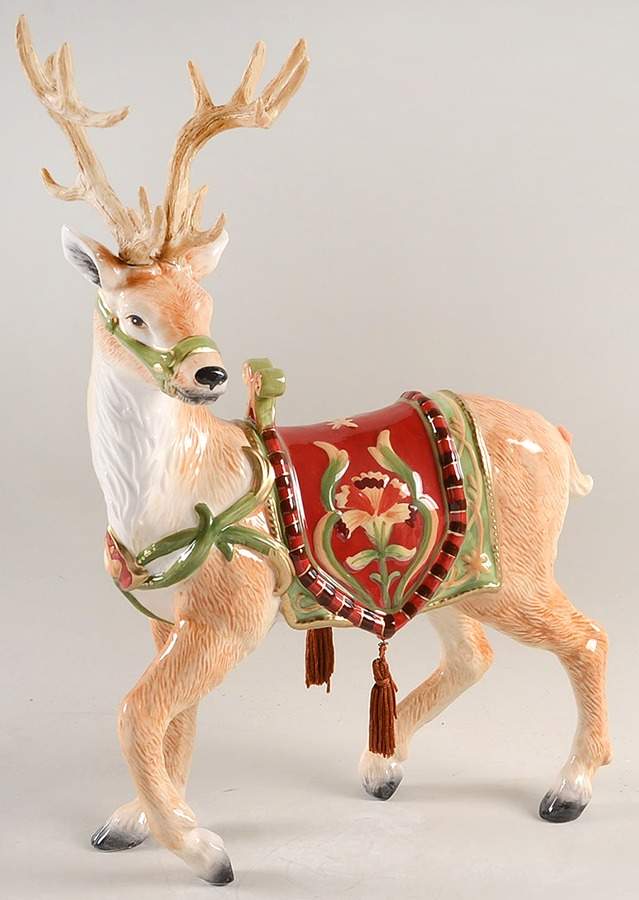 Bellacara Holiday Deer Figurine by Fitz & Floyd-1