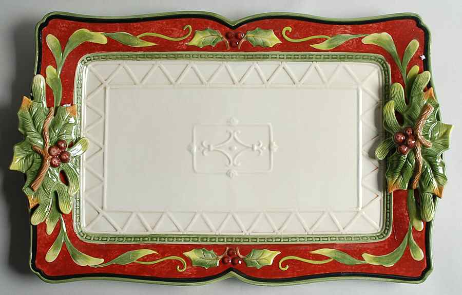 St. Nick 18" Rectangular Serving Platter by Fitz & Floyd-1