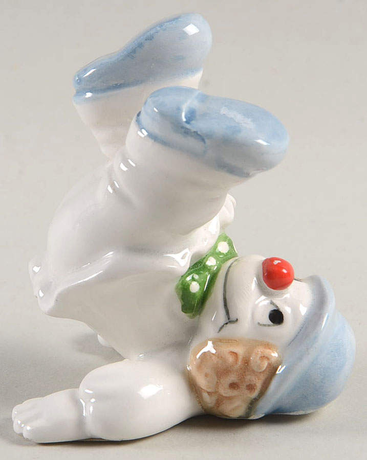 Clowns Feet 1/2 Up Tumbling Clown Figurine by Fitz & Floyd-1