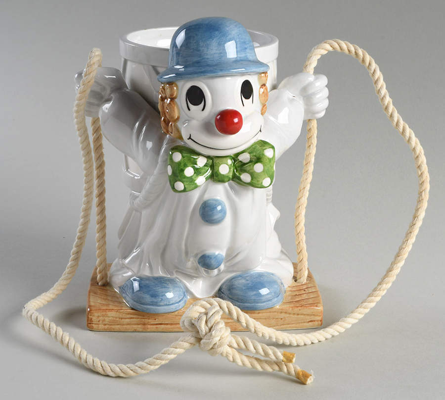 Clowns Hanging Planter by Fitz & Floyd-1