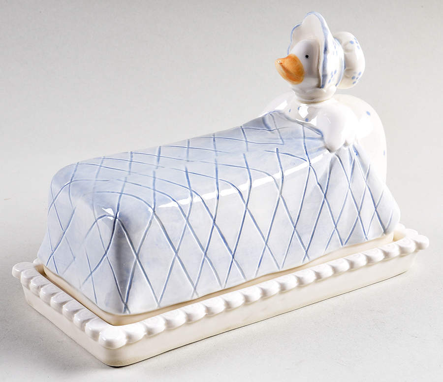 Betty Duck 1/4 Lb Covered Butter by Fitz & Floyd-1