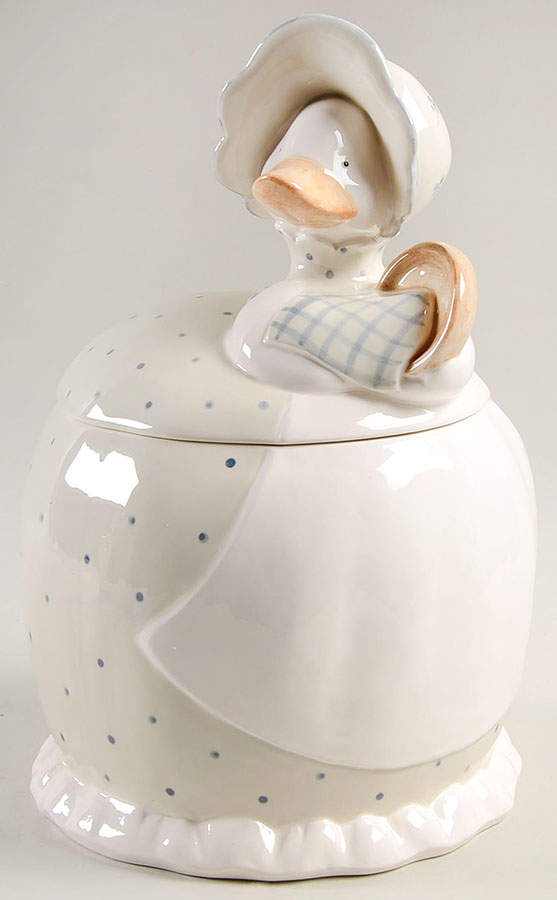Betty Duck Figural Cookie Jar & Lid by Fitz & Floyd-1