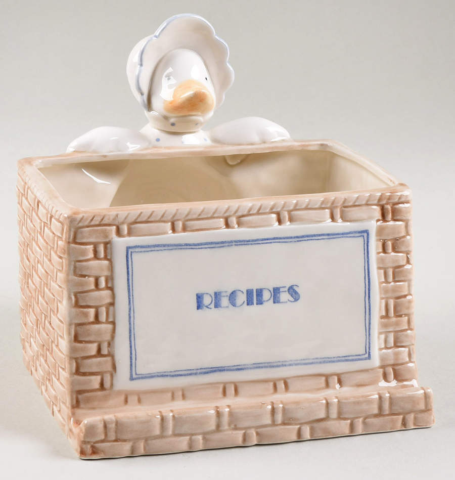 Betty Duck Recipe Stand with Cards Set by Fitz & Floyd-1