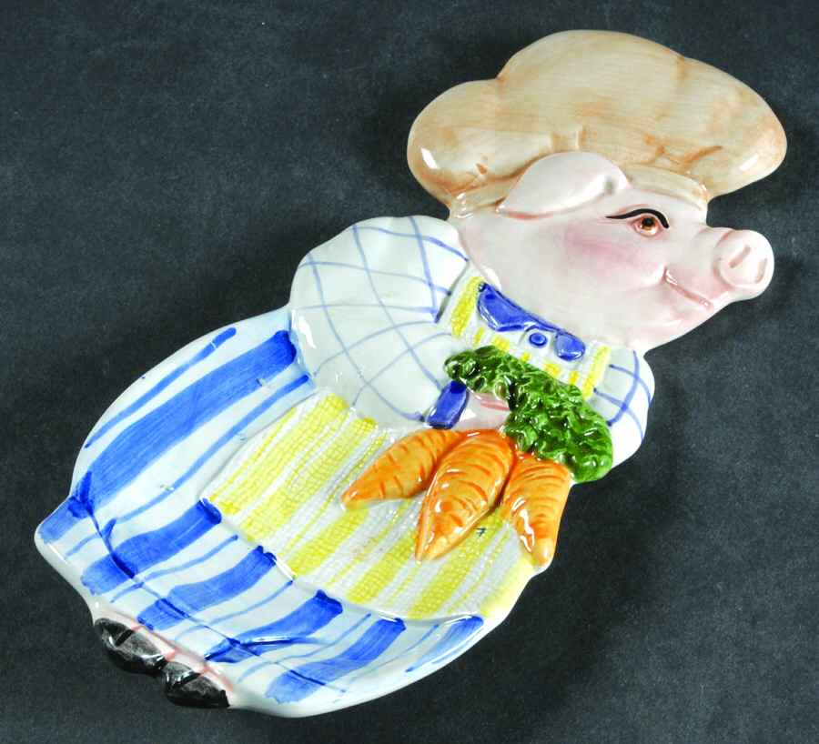 Kitchen Cousins Spoon Rest/Holder (Holds 1 Spoon) by Fitz & Floyd-1