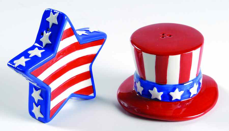 Mr. Independence Figural Salt & Pepper Set by Fitz & Floyd-1
