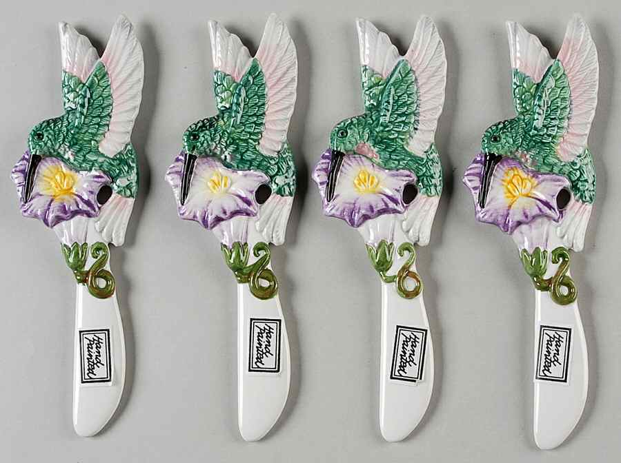 Hummingbirds Individual Canape Knife - Set of 4 by Fitz & Floyd-1