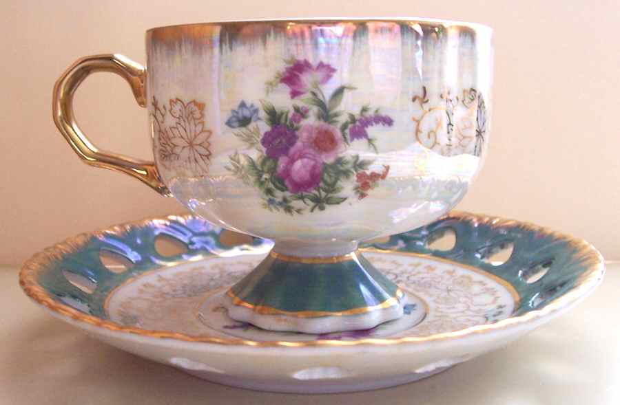 FCQ4 Footed Cup & Saucer Set by Fresh China-1