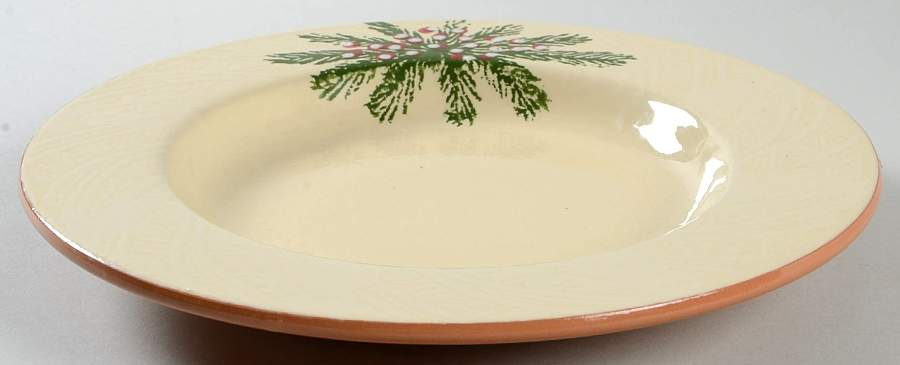 Christmas Pine 10" Individual Pasta Bowl by Furio-1