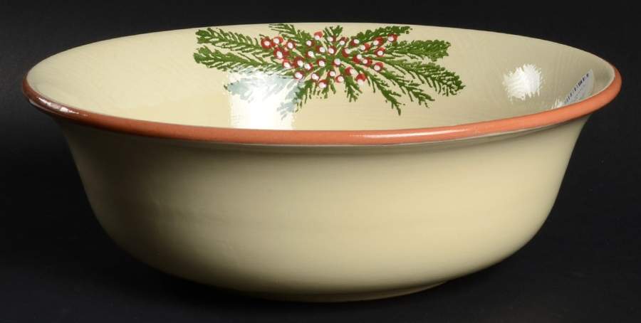 Christmas Pine 12" Large Salad Serving Bowl by Furio-1
