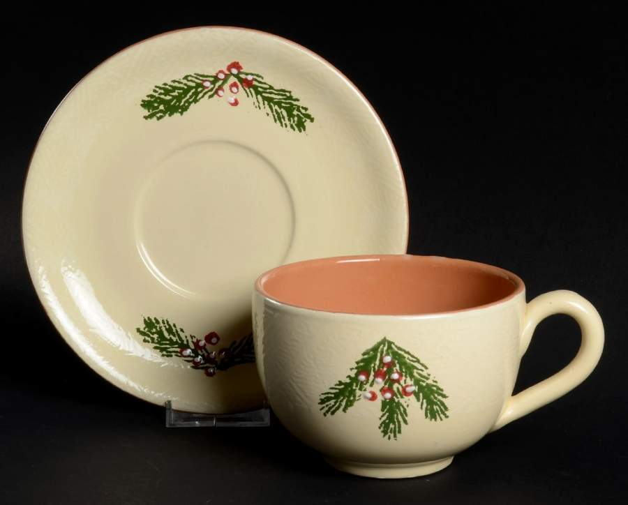 Christmas Pine Oversized Cup & Saucer Set by Furio-1