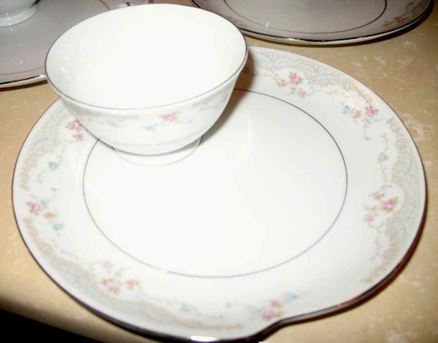 Jean Snack Plate & Cup Set by Fine China of Japan-1