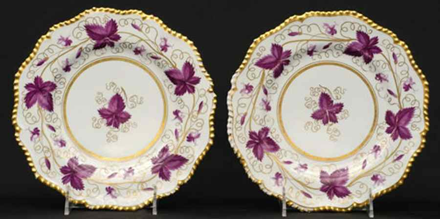 Purple Vine Salad Plate by Barr, Flight & Barr-1