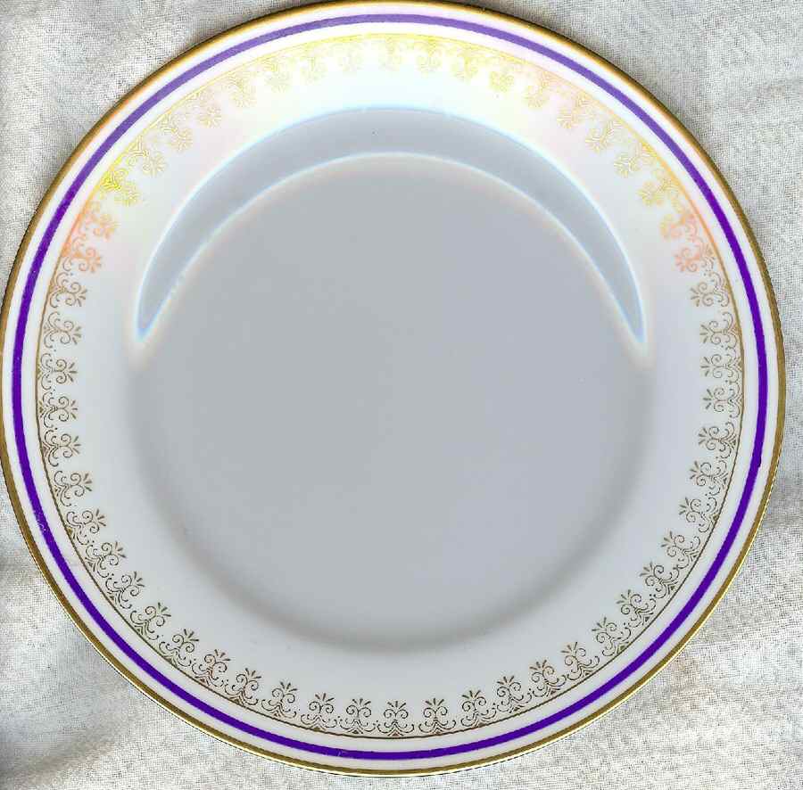 Blue & Gold Border Dinner Plate by Fine China of Japan-1