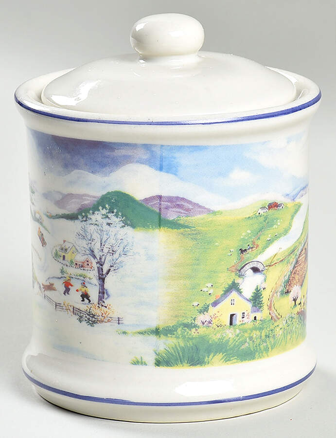 FIT77 Small Canister & Lid by Fitz & Floyd-1