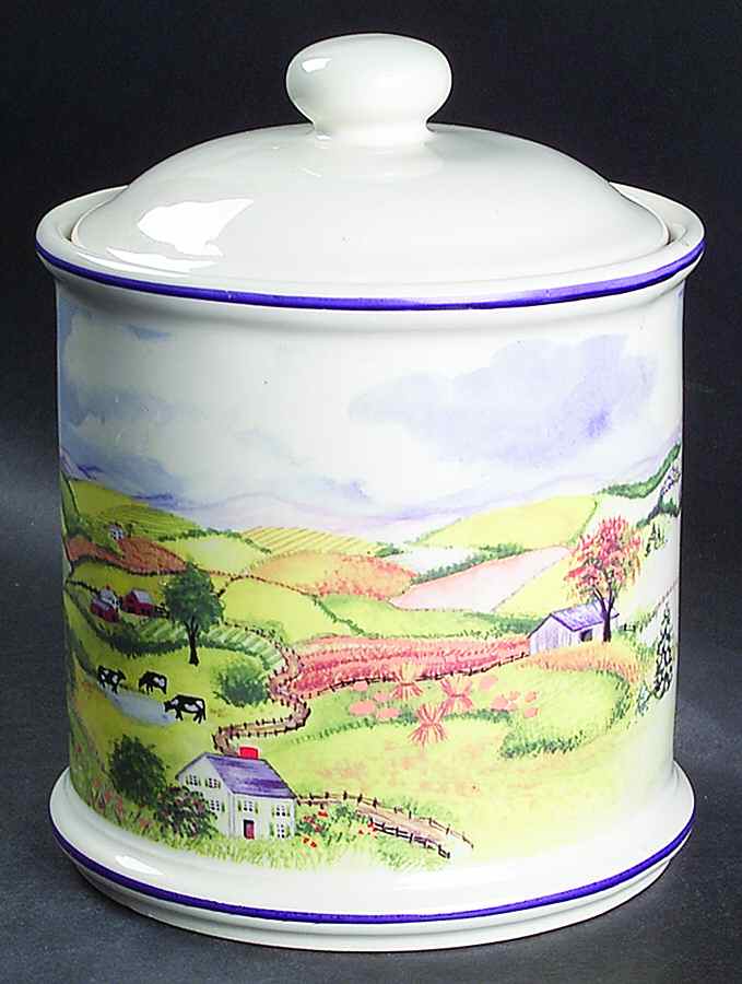FIT77 Large Canister & Lid by Fitz & Floyd-1