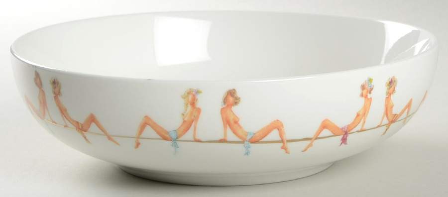 Dirty Dish 9" Pasta Serving Bowl by Fishs Eddy-1